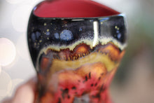 Load image into Gallery viewer, 05-A Green Mountain Midnight Gourd Vessel - TOP SHELF, 23 oz.
