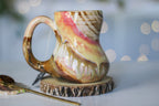 10-E Soft Earth Series PROTOTYPE Petite Notched Gourd Mug, 12 oz.