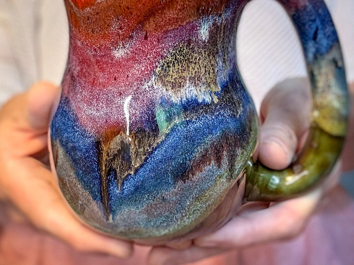 12-B Rainbow PROTOTYPE Gourd Mug, 22 oz.