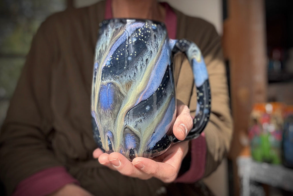 11-D Cosmic Amethyst Grotto Mug, 21 oz.