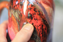 Load image into Gallery viewer, 09-D Red  PROTOTYPE Divot Mug, 17 oz.