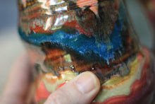 Load image into Gallery viewer, 08-C Santa Fe Sunrise Barely Flared Textured Divot 'Cuddle' Mug, 16 oz.