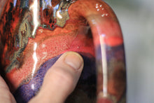 Load image into Gallery viewer, 09-D Red  PROTOTYPE Divot Mug, 17 oz.