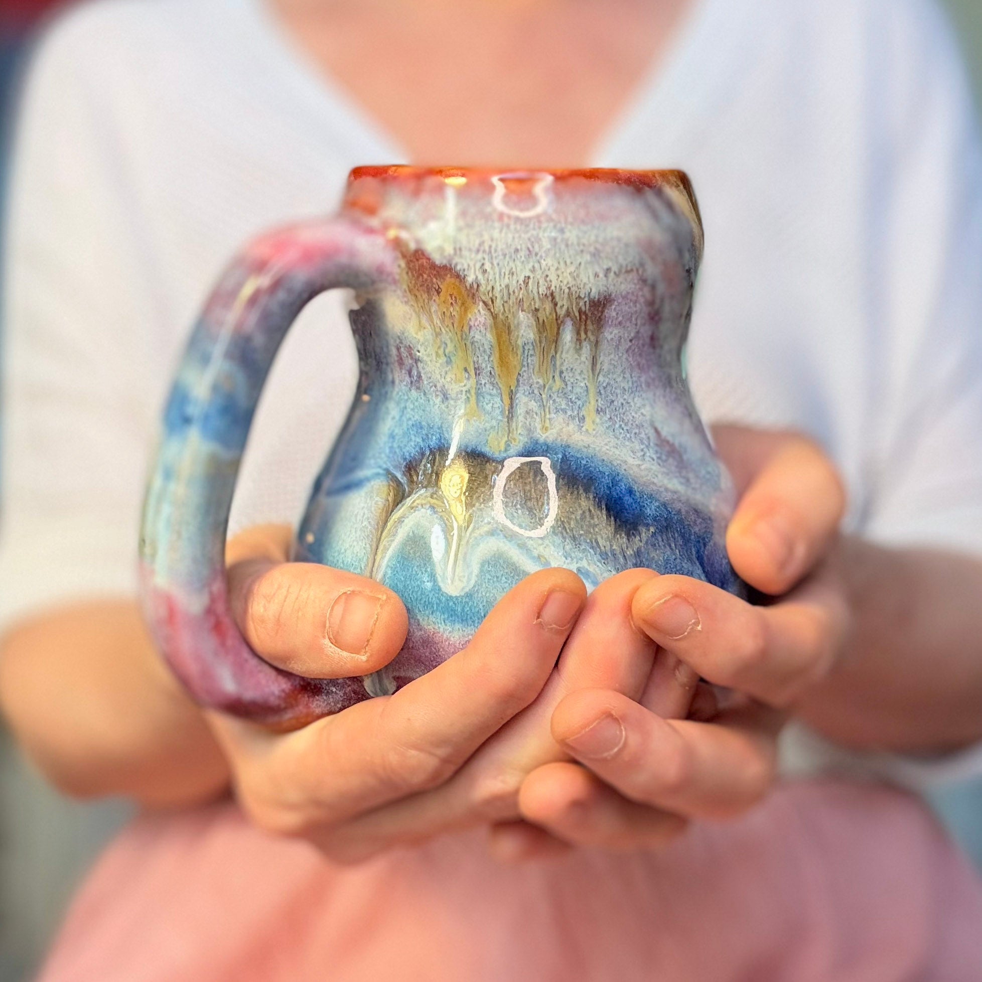 11-C Winter Rainbow Gourd Mug, 20 oz.