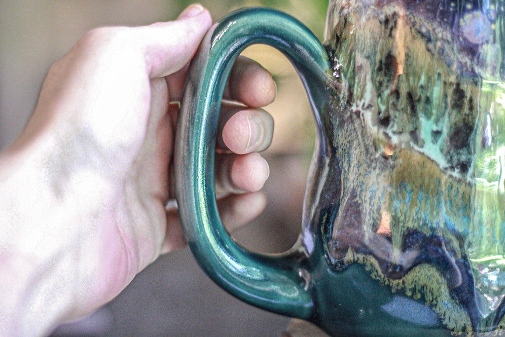 17-A Rocky Mountain Midnight Gourd Mug, 25 oz.
