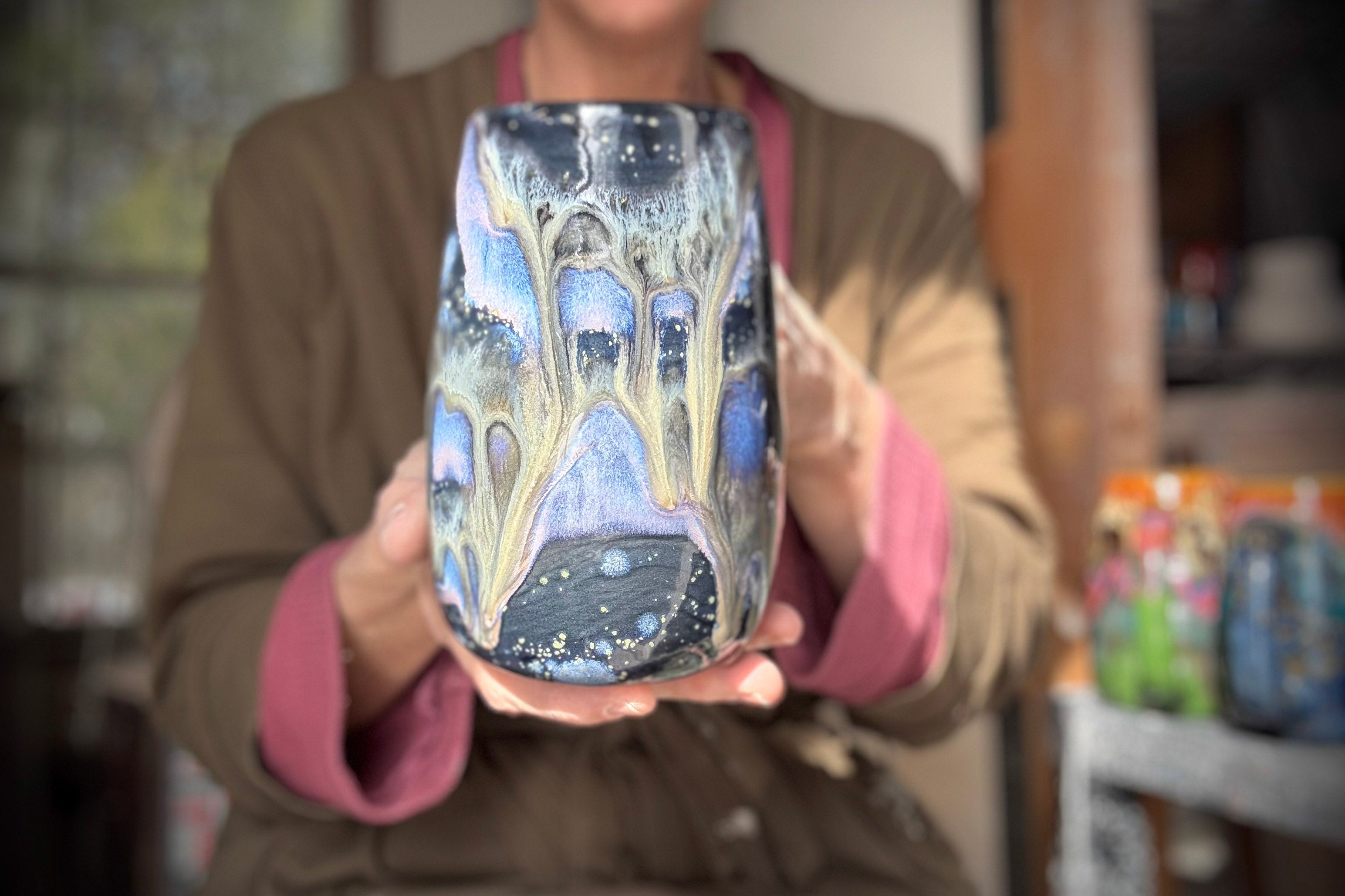 11-D Cosmic Amethyst Grotto Mug, 21 oz.