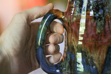 Load image into Gallery viewer, 09-B Starry Night Barely Flared Textured Divot Mug, 22 oz.