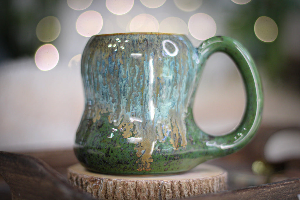 12-D Mossy Falls Petite Acorn Gourd Mug, 12 oz.