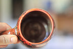 09-D Red  PROTOTYPE Divot Mug, 17 oz.
