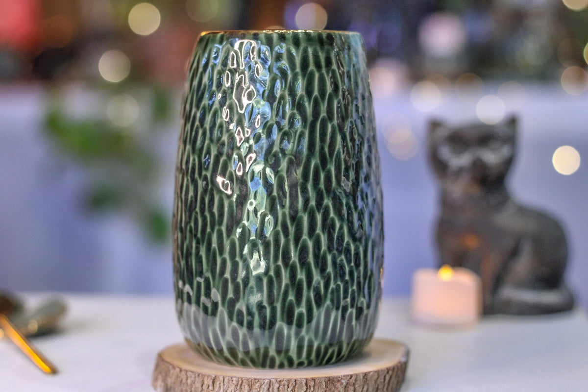 11-D Evergreen Christmas Textured Mug, 23 oz.