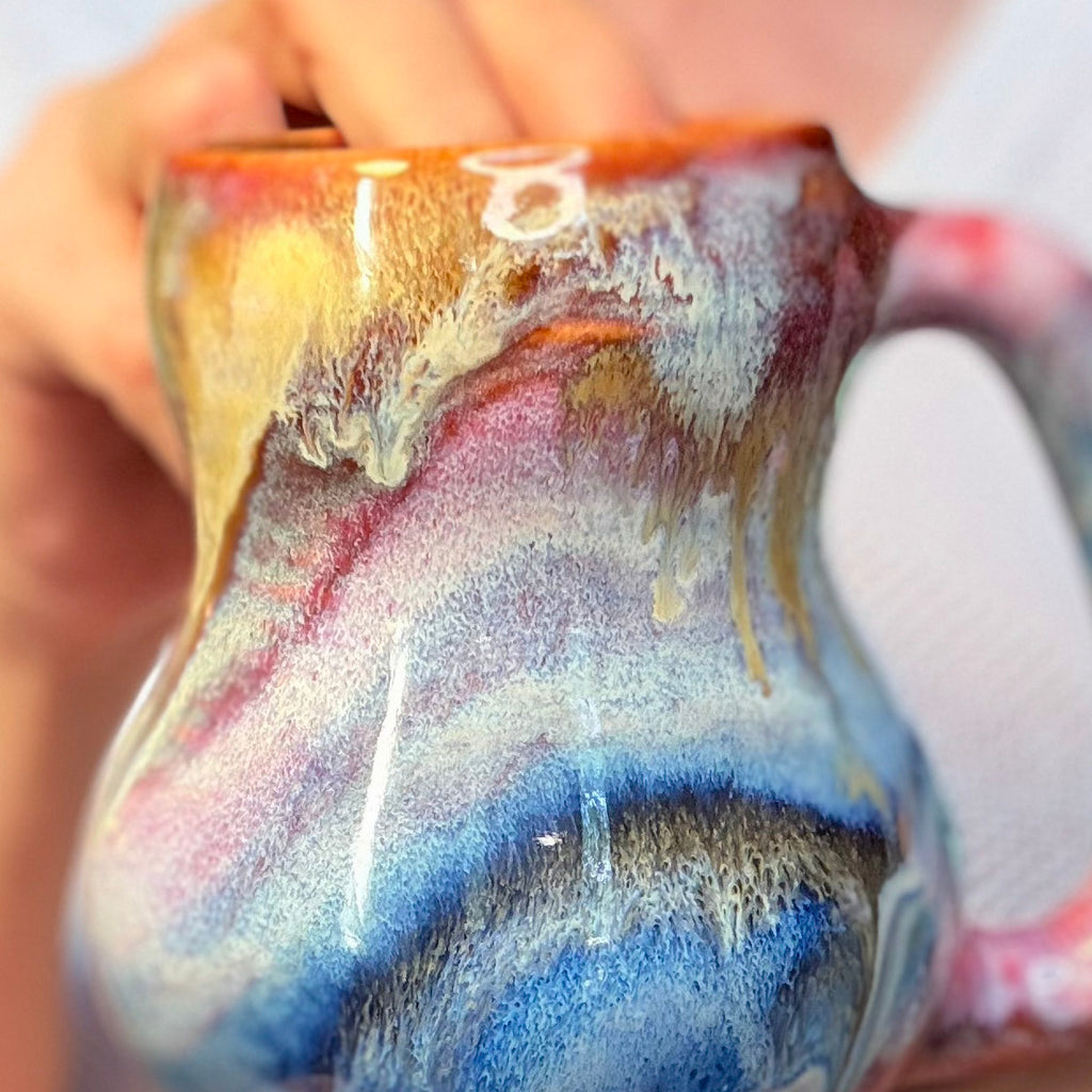 11-C Winter Rainbow Gourd Mug, 20 oz.