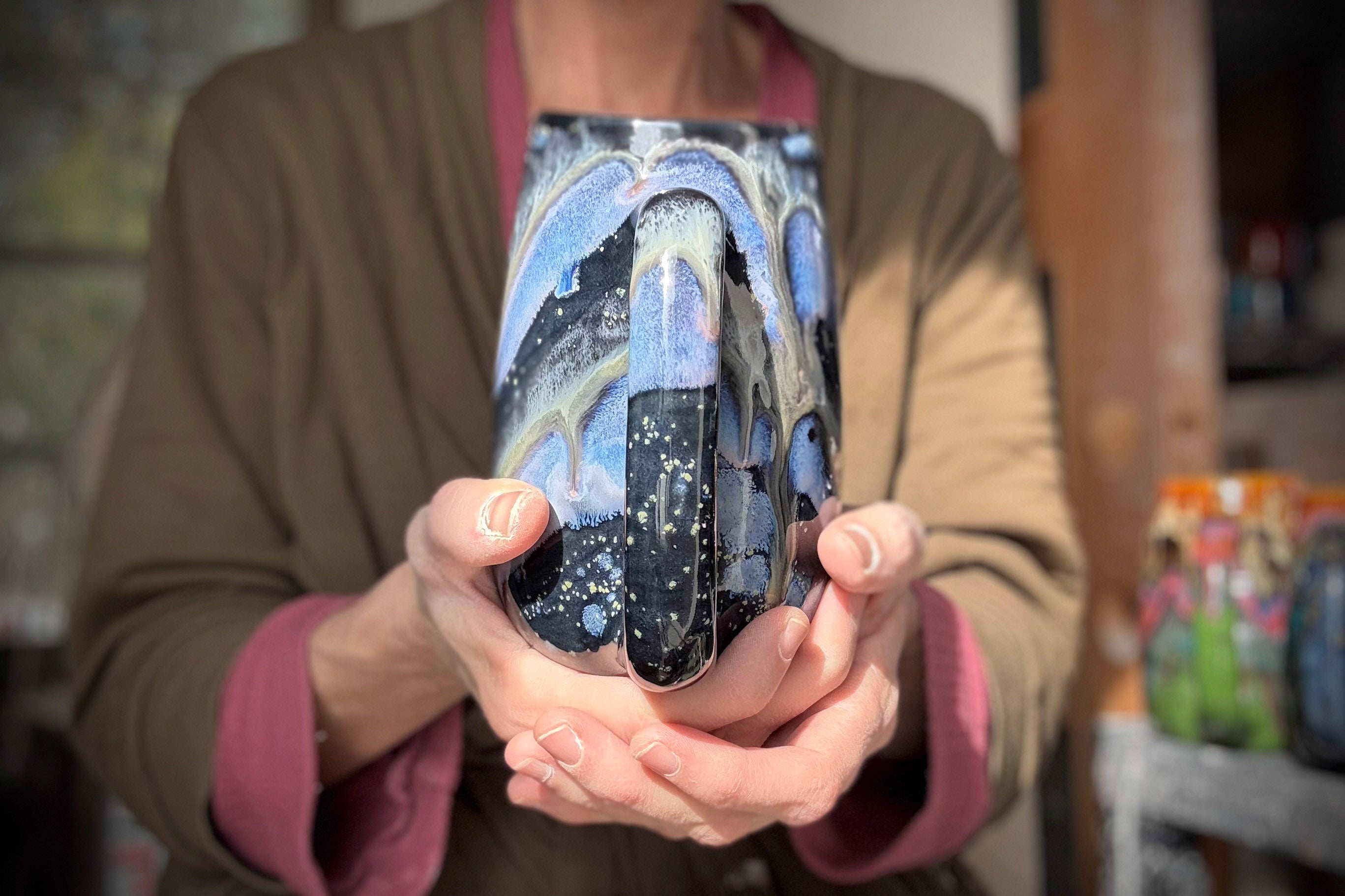 11-D Cosmic Amethyst Grotto Mug, 21 oz.