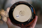 05-A Green Mountain Midnight Gourd Vessel - TOP SHELF, 23 oz.