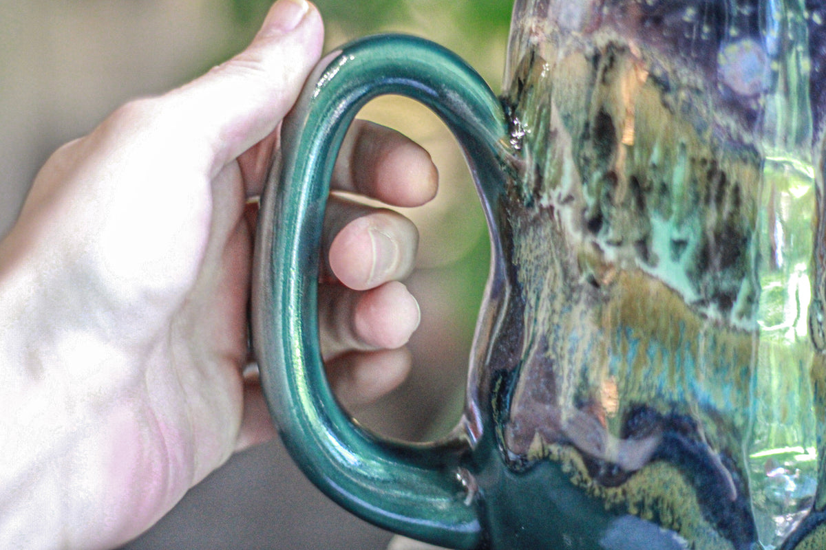 17-A Rocky Mountain Midnight Gourd Mug, 25 oz.