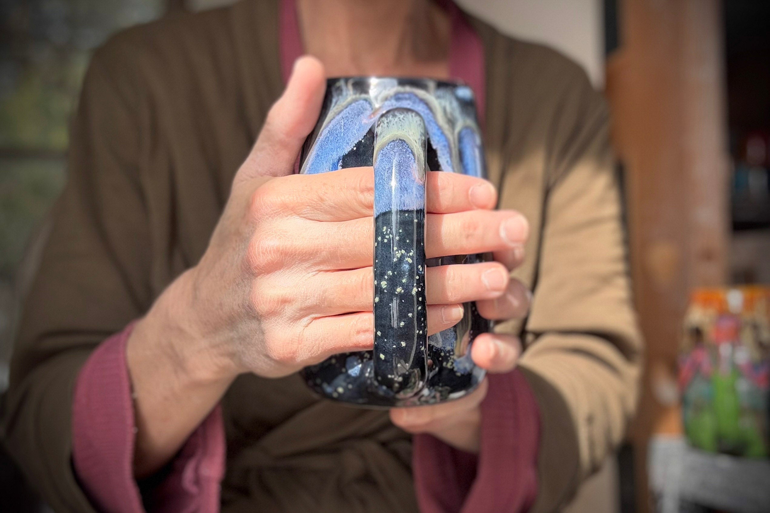 11-D Cosmic Amethyst Grotto Mug, 21 oz.