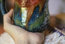 Load image into Gallery viewer, 09-B Starry Night Barely Flared Textured Divot Mug, 22 oz.