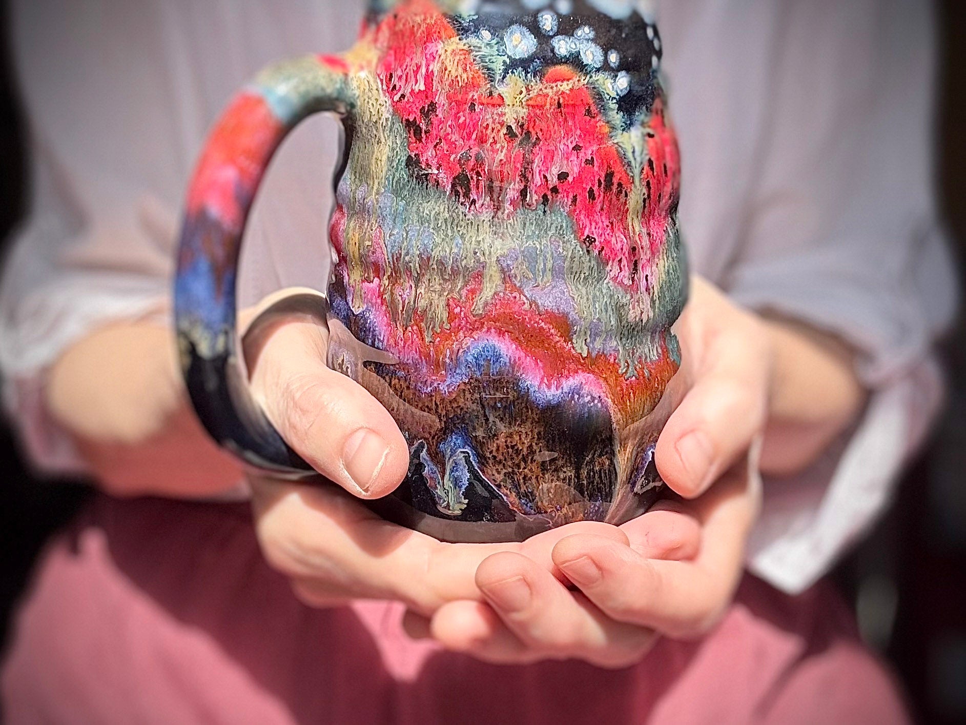 11-B Starry Night Swirly Mug - TOP SHELF MISFIT, 22 oz.