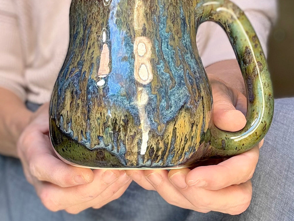 12-D Mossy Wave Mid Mod Mug, 20 oz.