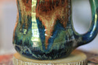09-B Starry Night Barely Flared Textured Divot Mug, 22 oz.