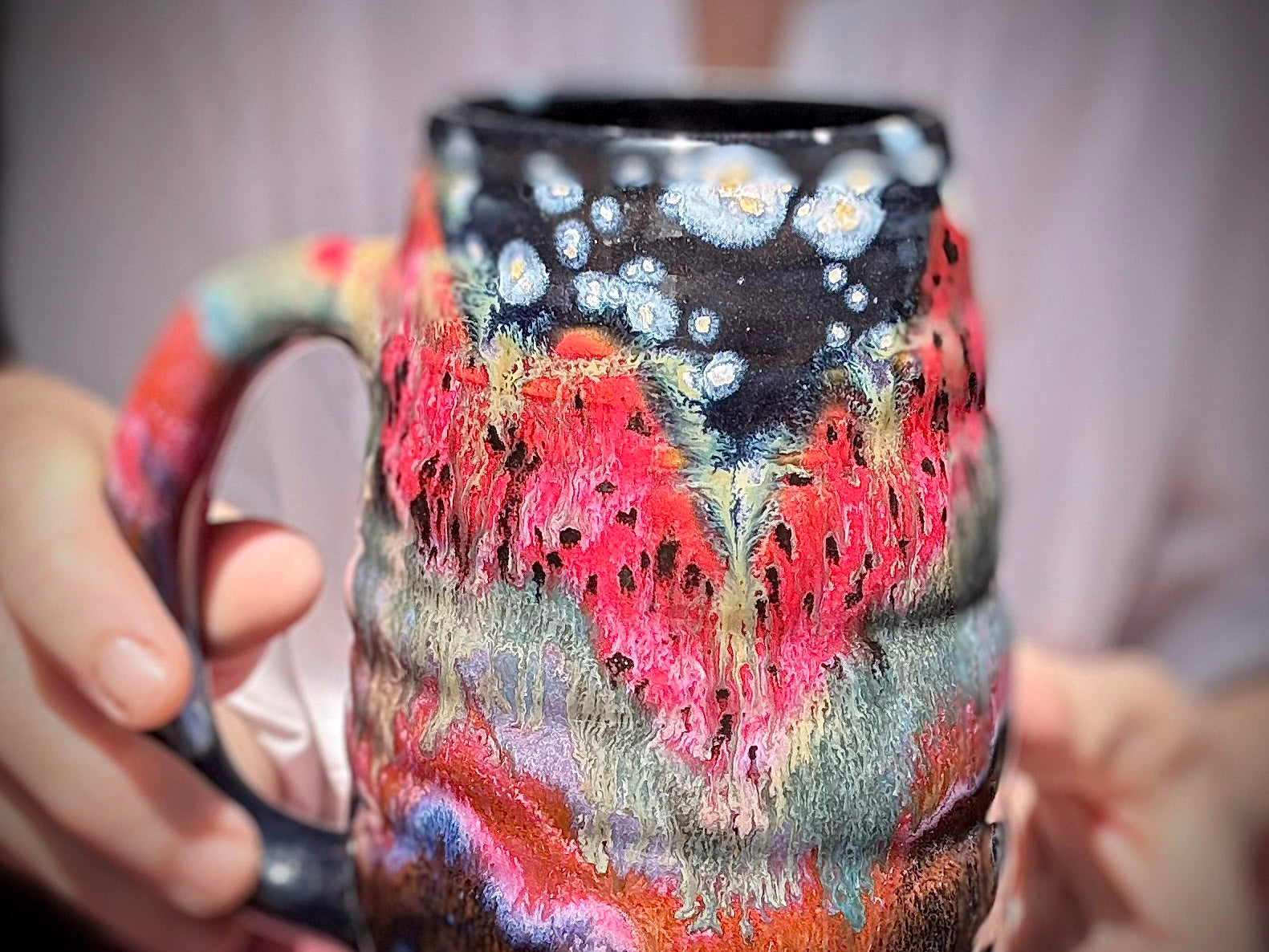 11-B Starry Night Swirly Mug - TOP SHELF MISFIT, 22 oz.