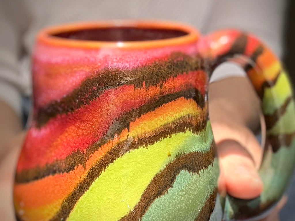 12-D Rainbow Family Variation Mid Mod Mug, 16 oz.
