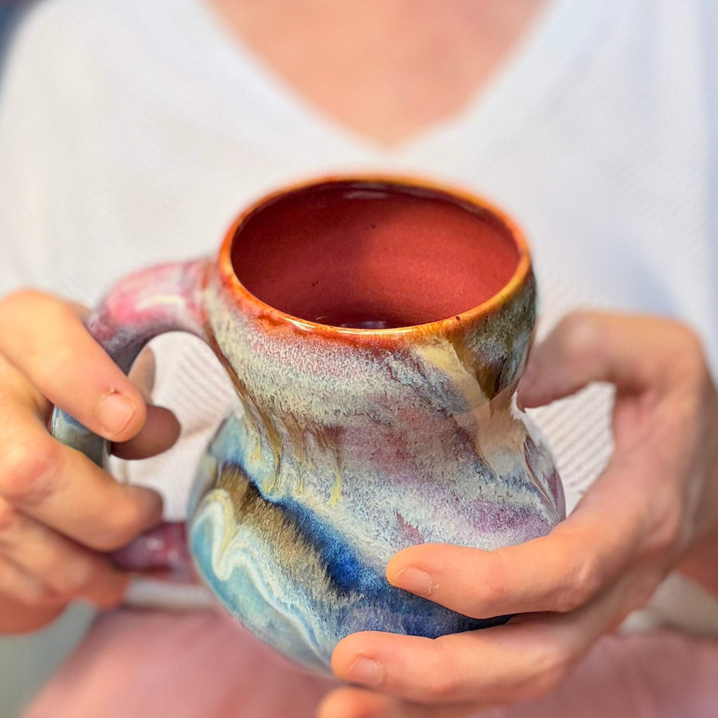 11-C Winter Rainbow Gourd Mug, 20 oz.