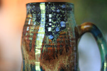 Load image into Gallery viewer, 09-B Starry Night Barely Flared Textured Divot Mug, 22 oz.