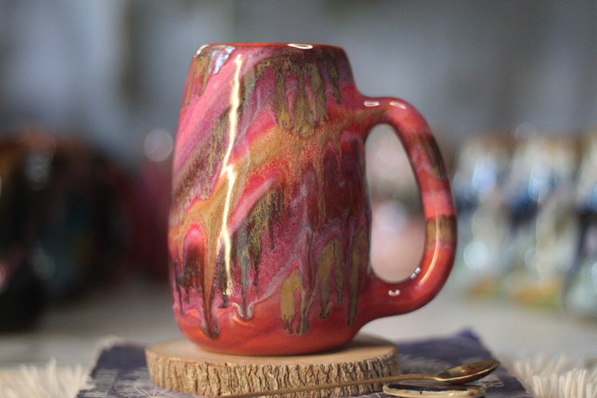 04-D Fuchsia 'FLOW' Mug, 24 oz.