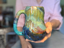 Load image into Gallery viewer, 13-D Turquoise PROTOTYPE Mid Mod Mug, 21 oz.