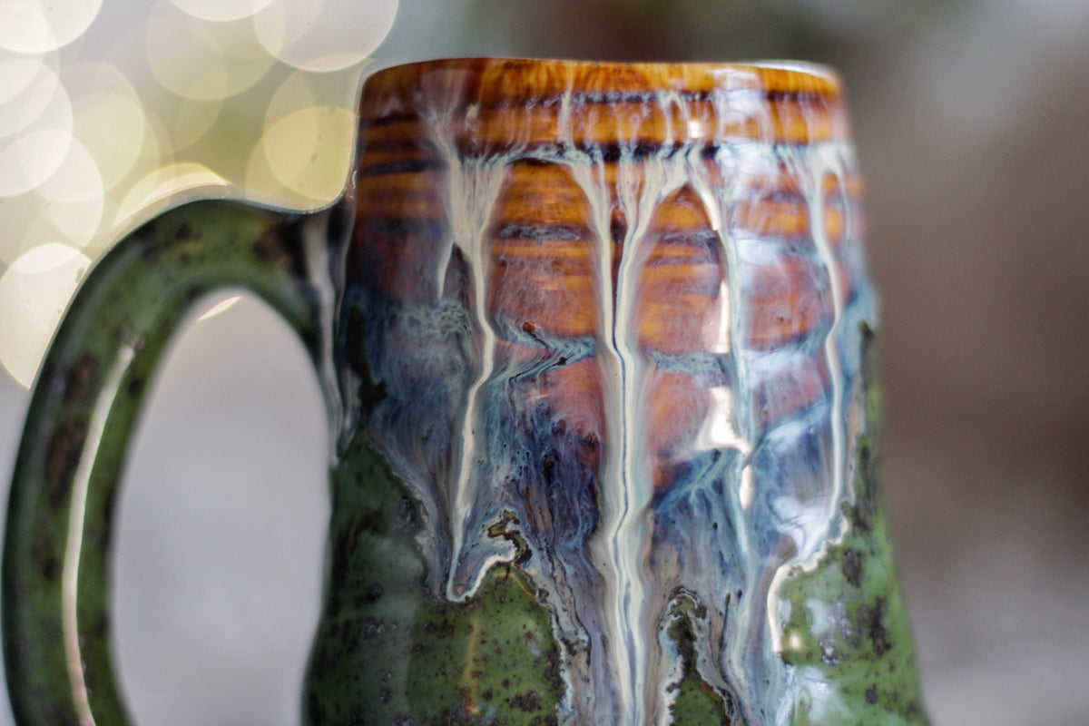 10-D New Wave Textured Divot Mug, 18 oz.