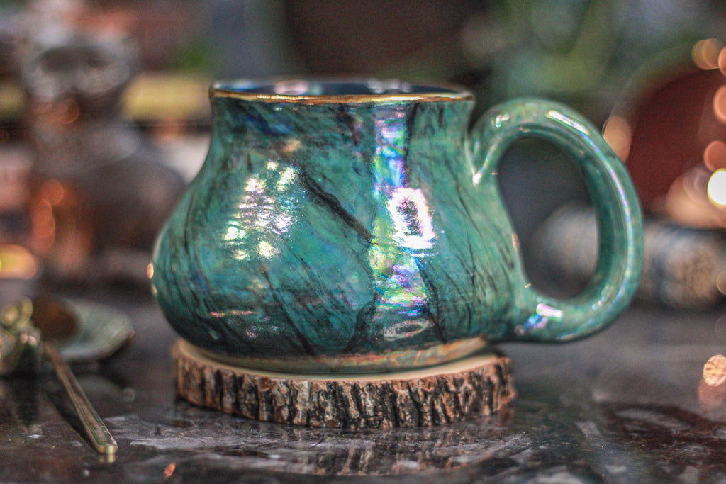 13-B Labradorite PROTOTYPE Squat Mug - MISFIT, 19 oz. - 15% off