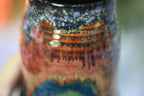 09-B Starry Night Barely Flared Textured Divot Mug, 22 oz.