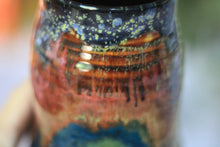 Load image into Gallery viewer, 09-B Starry Night Barely Flared Textured Divot Mug, 22 oz.