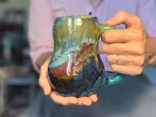 Load image into Gallery viewer, 13-D Turquoise PROTOTYPE Mid Mod Mug, 21 oz.
