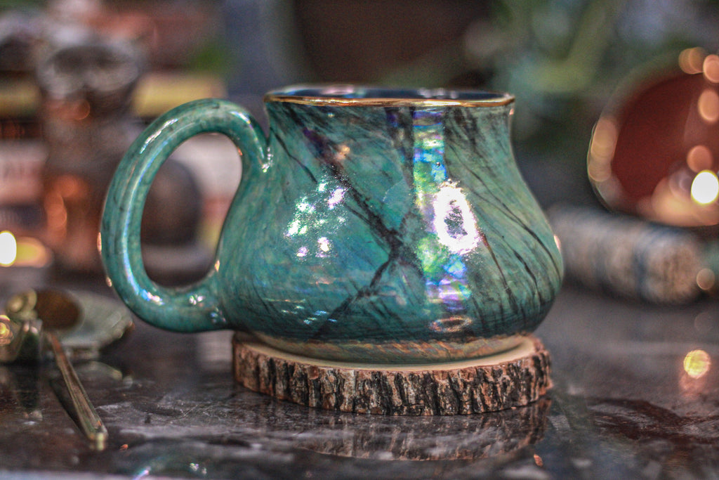 13-B Labradorite PROTOTYPE Squat Mug - MISFIT, 19 oz. - 15% off