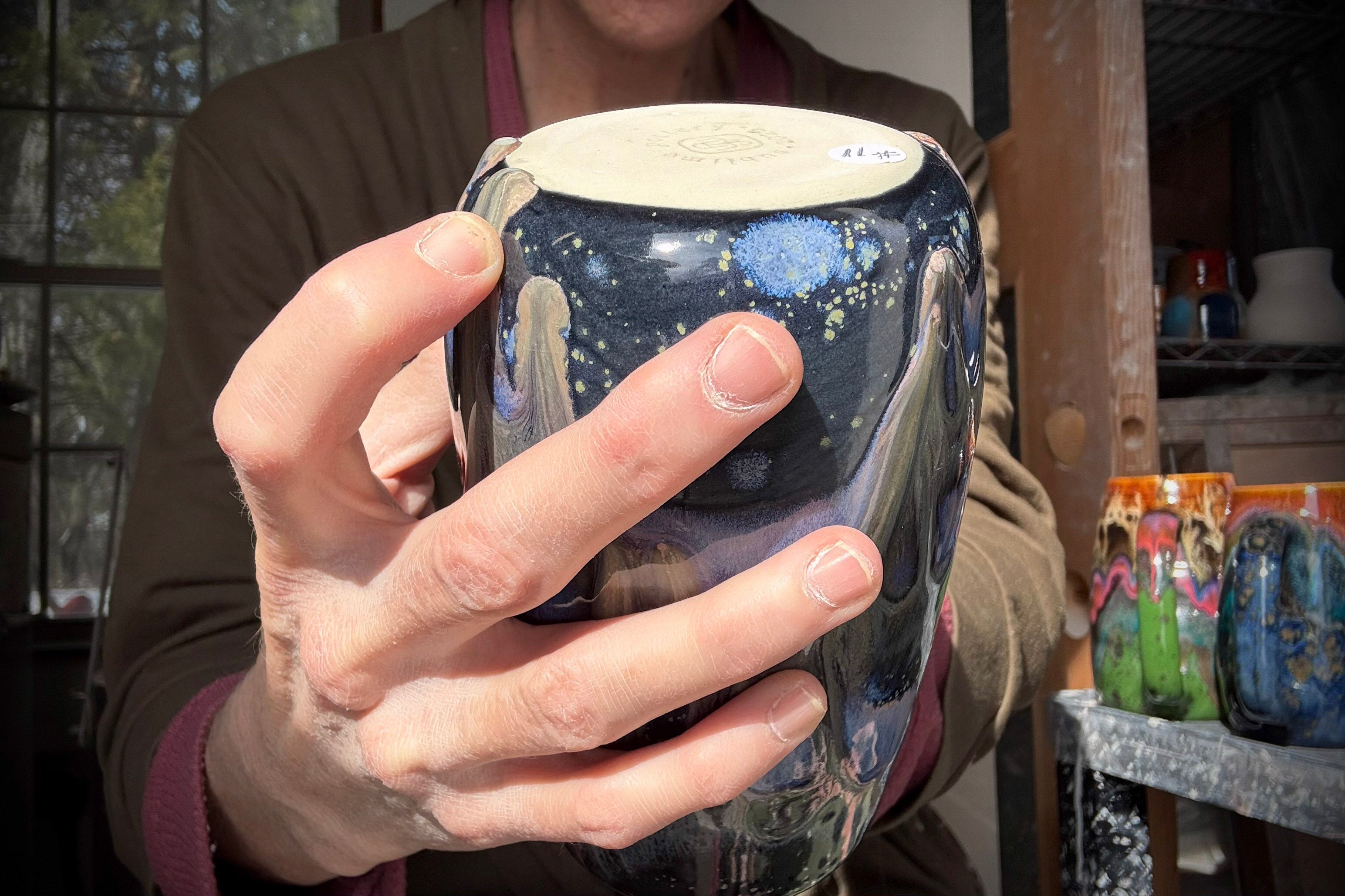 11-D Cosmic Amethyst Grotto Mug, 21 oz.