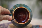 09-F Deep Teal PROTOTYPE Textured Mug, 17 oz.