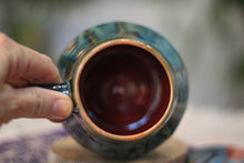 Load image into Gallery viewer, 09-F Deep Teal PROTOTYPE Textured Mug, 17 oz.