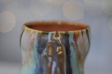 Load image into Gallery viewer, 11-B Soft Earth Series PROTOTYPE Petite Notched Gourd Mug - MISFIT, 12 oz. - 30% off