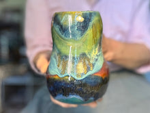 Load image into Gallery viewer, 13-D Turquoise PROTOTYPE Mid Mod Mug, 21 oz.