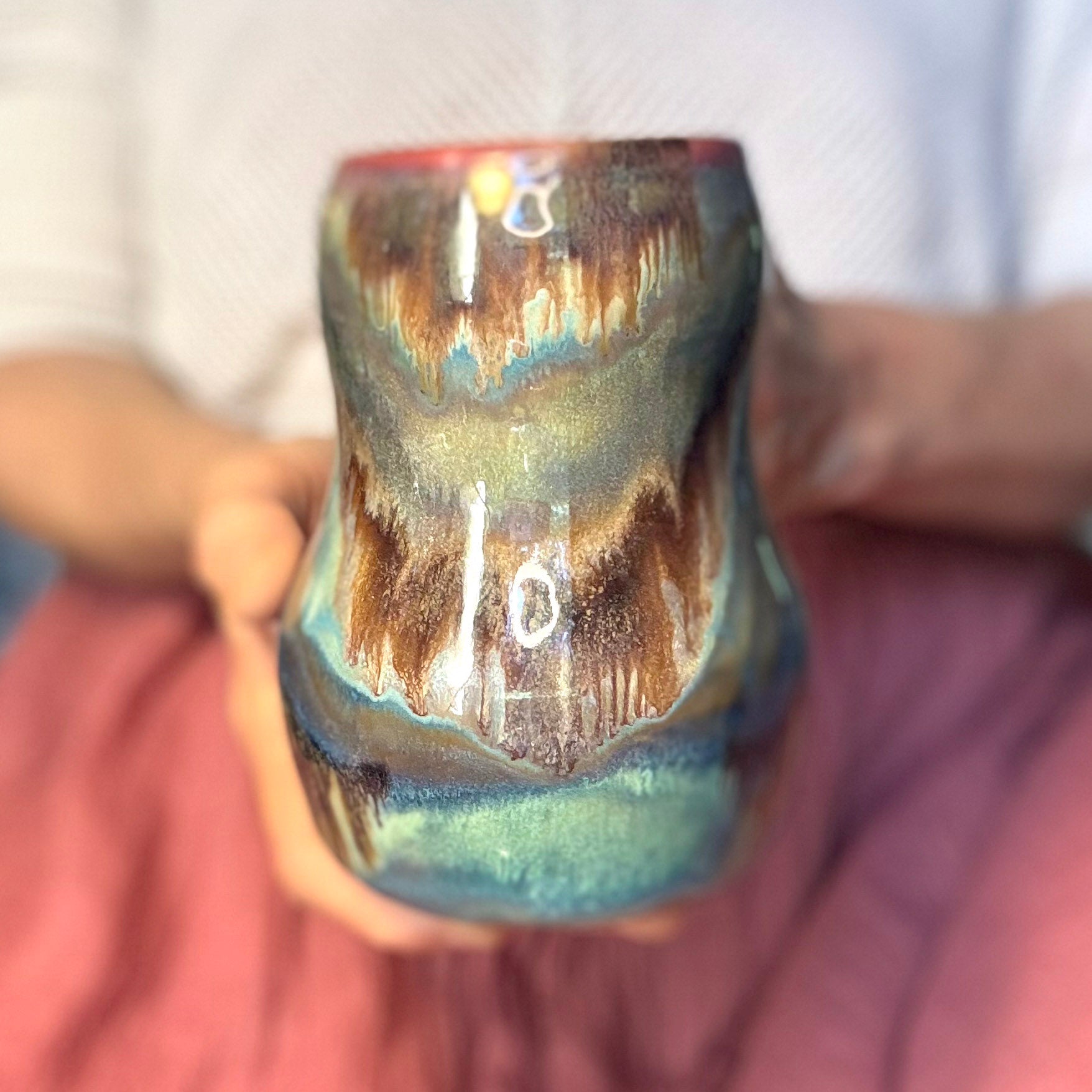 02-D Green PROTOTYPE Mid Mod Mug - TOP SHELF, 20 oz.