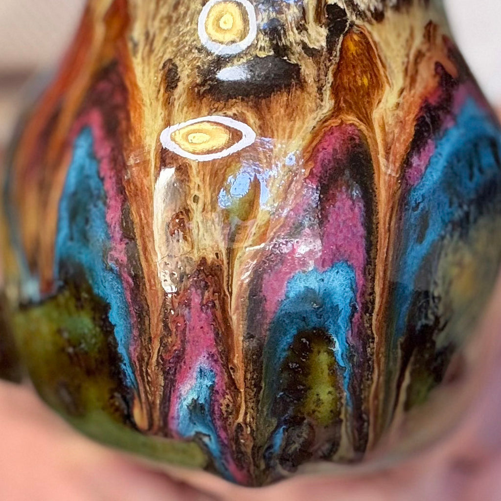 01-B Molten Cheetah Gourd Mug, TOP SHELF - 24 oz.