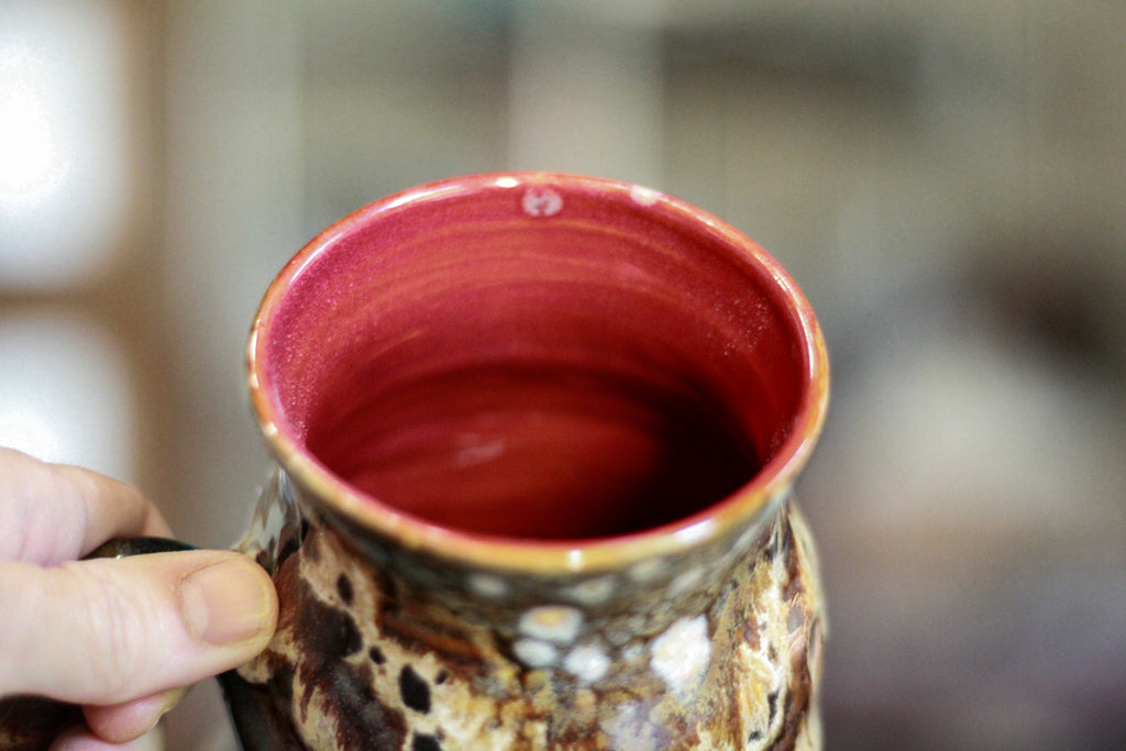 01-B Desert Oasis Barely Flared Textured Divot Mug - TOP SHELF, 25 oz.