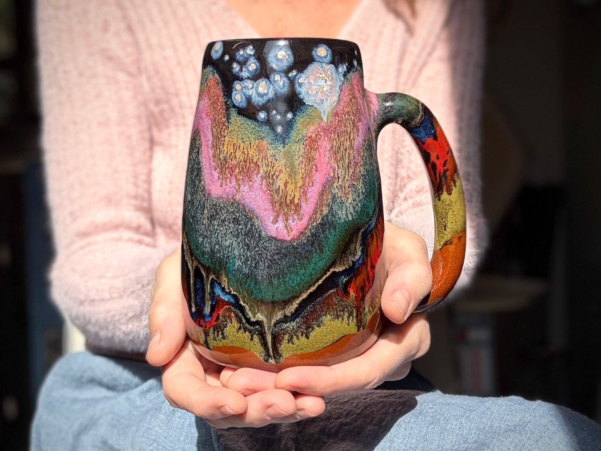 02-A Starry Night Variation Mug - TOP SHELF MISFIT, 24 oz.