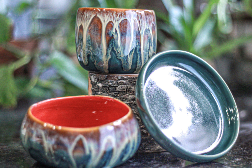 12-A New Wave Hermit Set - MINOR MISFIT, 10 oz. cup/ 10 oz. bowl - 10% off