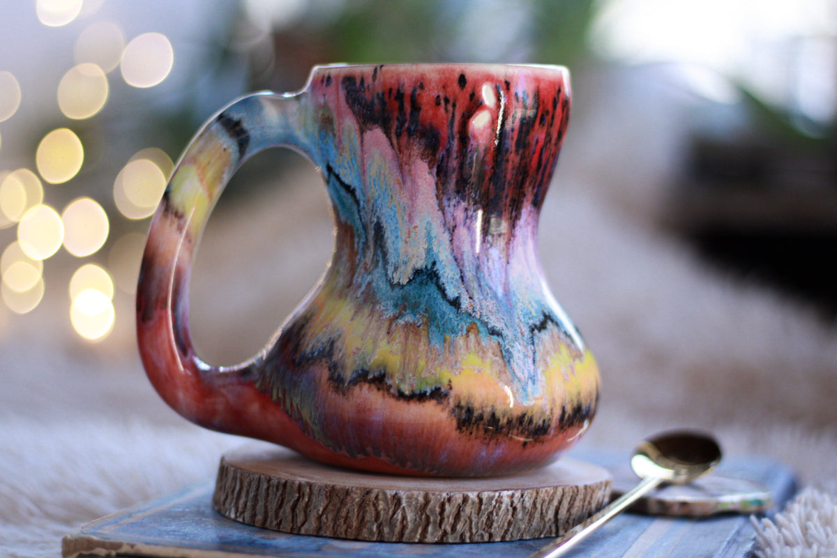 10-C Rainbow Family Gourd Mug - MINOR MISFIT, 14 oz. - 10% off