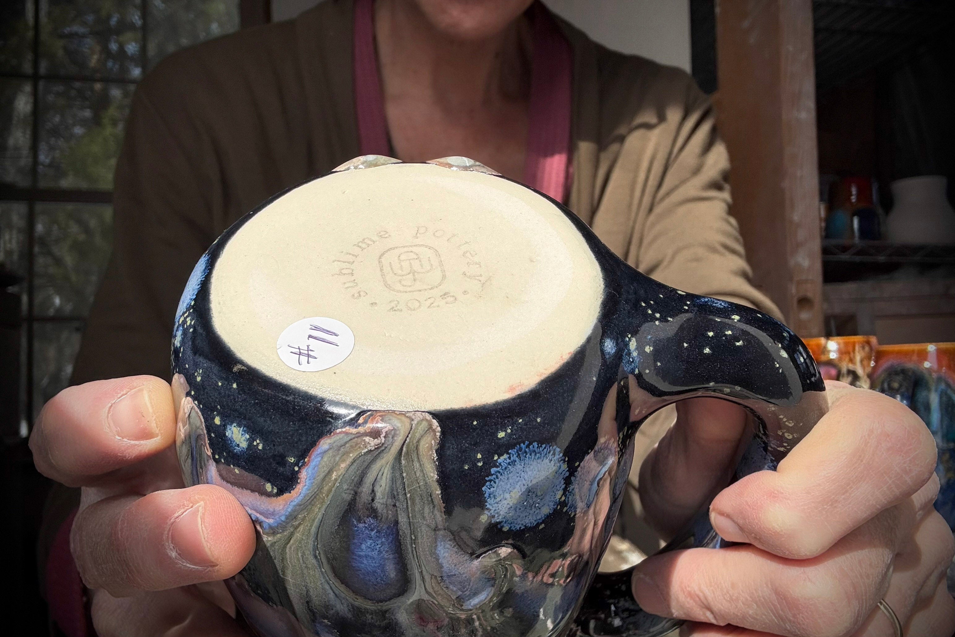 11-D Cosmic Amethyst Grotto Mug, 21 oz.