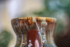 10-D Aqua Falls Notched Gourd Mug, 19 oz.