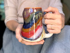 13-C Rainbow Strata Gourd Mug, 20 oz.
