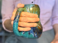 Load image into Gallery viewer, 13-D Turquoise PROTOTYPE Mid Mod Mug, 21 oz.